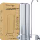 Waterdrop Countertop Water Filter, NSF/ANSI 42&372 Certified,5-Stage Stainless Steel Faucet Water Filter for 8000 Gallons, Reduces Heavy Metals, Bad Odor and 99% Chlorine,WD-CTF-01(1 Filter Included) (Pure Version-Basic)