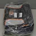 Tool Bag Backpack, 75 Pockets & Loops Heavy Duty Tools Organizer Bags/HVAC Tool Carrier for Eelectrician/Construction Work with Molded Base and Combination Lock, Large, Black and Orange