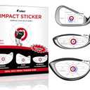 IJEKER Golf Impact Tape - High-Resolution Strike Stickers for Iron, Wood & Fairway Clubs, Non-Residue, Swing Training Aid Impact Labels