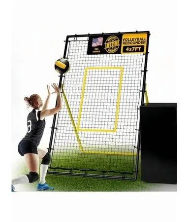 KuiBonu Volleyball Rebounder Net, 6 Adjustable Angles Volleyball Bounce Back Net, Volleyball Training Equipment with Carrybag, Also for Baseball, Lacrosse, Soccer Practicing - 7x4 Ft