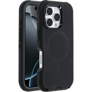 Defender Case Compatible with iPhone 16 Pro - Black