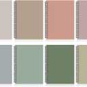 8 Pack Spiral Notebook A5 8.3 x 5.7 Inch College Ruled Spiral Journal Notebook 100 Pages/50 Sheets School Professional Journaling Notebooks for Business Work School Office Supplies(Morandi Colors)