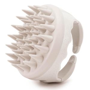 Hair Scalp Massager Shampoo Brush Hair Scrubber Washing Brush Silicone Scalp Exfoliator for Dandruff Removal- Beige (1 CountPack of 1)