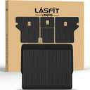 LASFIT Trunk&Seatback Mats for Toyota 4Runner 2013-2024 (5 Seats),All Weather TPE Custom Fit Floor Liner for 4 Runner 5th gen 2 Row Car Mats, Black(Not fit Equipped Sliding Cargo Tray Option)