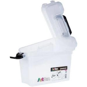 ArtBin 6917AB Sidekick XL Carrying Case, Portable Art & Craft Organizer with Handle, [1] Plastic Storage Case, White