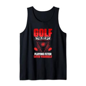 Golf Playing Fetch - Golf Player Golfing Golfer Tank Top Medium Golf Playing Fetch - Golf Player Golfing Golfer Tank Top Medium