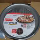 GoodCook AirPerfect Non-Stick 14 Pizza Pan  Pizza Tray for Oven, Perforated Round Pizza Pan, Carbon Steel Baking Pan, Homemade, Frozen & Leftover Slices (Gray)