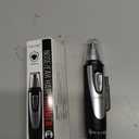 Ear and Nose Hair Trimmer Clipper - 2026 Professional Painless Eyebrow & Facial Hair Trimmer for Men Women,Battery-Operated Trimmer with IPX7 Waterproof,Dual Edge Blades for Easy Cleansing Black