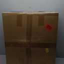 Welnow Lazy Chair with Ottoman, Modern Lounge Accent Chair with Armrests and a Side Pocket, Leisure Sofa Armchair, Reading Armchair with Footrest for Small Space, Plush Beige