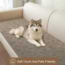 Foxdecor Dog Couch Cover Protector, Sofa Covers for Pets Washable, Anti-Slip Dog Cover for Couch, Reusable Pet Sofa Cover Furniture Covers for Pets. (Brown, 28" x 53")