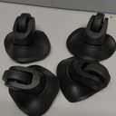 4 Pcs Luggage Wheels Replacement Kit for Suitcase, Suitcase Caster Repair Kits with Screw Replacement Left and Right 360 Silent Spinner Wheels for Travel Suitcases (Black, Large)