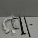 2 in 1 Window Squeegee, Shower Squeegee Window Cleaning Kit with Extension Pole Long Handle Squeegee for Shower Glass Floor Bathroom Home Outdoor, 12 inch Wide, Black