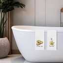 Funny Baking Kitchen Towels Set - Gifts for Bakers Chef Italian, Baking Lovers Gifts, Formaggio E Aglio Olive Oil Hand Towels Dishcloth for Kitchen Decorative 16x24, Set of 2