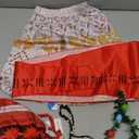 WonderBabe Girls Princess Costume Toddler Kids Theme Birthday Outfits Halloween Dress up Two-Pieces Crop Top Tassel Skirt Set (7-8 Years, Red)