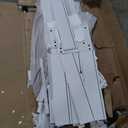 Jocoevol 6 Drawer Dresser, Fluted Dresser for Bedroom with Sleek Hidden Handles, Bedroom Dressers with Drawers, Wood Closet Clothes Storage Organizer for Bedroom, Pure White