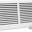 14 x 10 Inch Return Air Vent Cover, Solid Steel HVAC Grille for Wall or Ceiling, White Duct Opening, Durable Return Air Vent Cover, Airflow Ventilation Grille for Home or Office