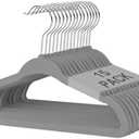 BAGAIL Kids Velvet Hangers 11 Inches Children's Clothes Hangers Non-Slip Baby Hangers for Infant/ Toddler (Grey, 15pack)