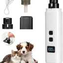 Cat Nail, Upgraded Safe Cut Cat Nail Trimmer, Two Adjustable with 360°Grinding Settings, Low-Vibration Ultra-Quiet Under 40dB, Powerful Enough for All Cats and Dogs (White)