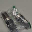 Gravity Electric Salt and Pepper Grinder Set, Battery Powered LED Light One Hand Automatic Operation, Adjustable Coarseness Mill Grinders Shakers Black (A.Black 2p)