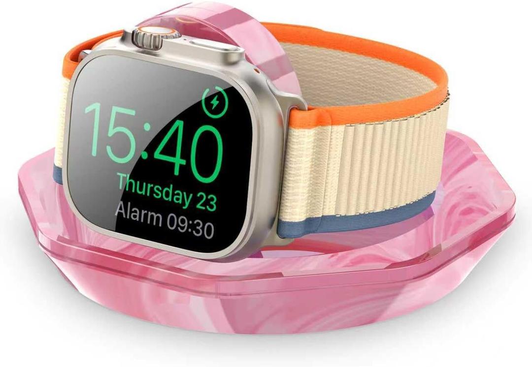 Apple Watch Charger Foldable Magnetic Charging Dock, Wireless Fast Watch Charger Stand with Charging Cable, Compatible with Apple Watch 11 10 9 8 7 6 5 4 3 2/Ultra 2 1, Support Nightstand Mode