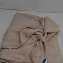 EMME Cotton Blanket Queen Size for Bed Soft Muslin Bed Blankets 90"x90" Lightweight Breathable Bedspread Coverlet All Season Gauze, Light Tan