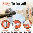 Door Buddy Door Prop for Cats - Easiest Cat Door Latch Holder to Keep Interior Door Open for Pets - Dog Proof Cat Feeding Station & Litter Box - Strong & Portable Door Stopper & Pet Gate Alternative