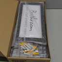 WOPITUES Floating Shelves for Wall Decor Sign, Bathroom Organizers and Storage, Bathroom Shelves Over Toilet with Metal Guardrail-Black