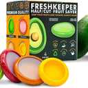 Silicone Fruit and Vegetable Anti-Oxidation Storage Box, Fresh Pods For Storage, Avocado Saver For Fridge, Set of 4 Reusable Storage Containers for Fridge, Fresh Pods.