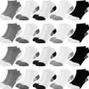 20 Pairs Toddler Socks for Kids Boys Ankle Low Cut Sock 1-14 Years Old (White, S)