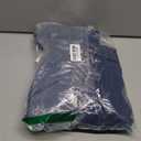 ASHER FASHION Womens Peter Pan Collar Jean Jacket Long Sleeve Cropped Denim Jackets Fall Button Jeans Coat with Pockets (X-Large, Blue)