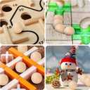 1/2 inch Wooden Balls, 300PCS Unfinished Round Wood Balls, 12mm Small Natural Wooden Balls for Crafts and DIY Decorative Projects