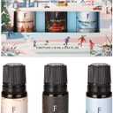Folkulture Christmas Essential Oils | Pack of 3 Essential Oil Set for Diffusers for Home, Aromatherapy, Christmas Gifts | White Woods, Cashmere, Lavender Scents  Winter Wonderland