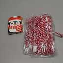 Zhanmai 144 Pcs Christmas Pens Set Include 72 Pcs Christmas Candy Cane Pen 72 Gift Cards Black Ballpoint Pens Bulk Party Favor Gift Supplies(Red)