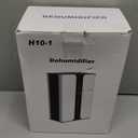 Home Dehumidifier with Drain Hose, (950 sq.ft) 95oz Quiet dehumidifier for Bedroom Bathroom, with Air Reusable Filter Indoor deshumidificador for Basement RV Closet (White&Black)