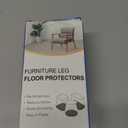 24 Pcs Chair Leg Floor Protectors for Hardwood Floors Silicone Covers Felt Pads Furniture Leg Caps Anti-Scratch Reduce Noise Fit (1-5/16" to 2")