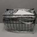 Freezer Organizer Bins, 4 Pack Stackable Chest Freezer Organizer for 5-7 Cu.FT Deep Freezer Sort Frozen Meats and Food, Freezer Storage Baskets with Handles Easy Reach from Bottom, Black