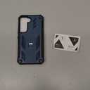 SOiOS for Samsung Galaxy S22 Protective Case: Military Grade Drop Proof Protection Mobile Phone Cover with Kickstand | Rugged Shockproof TPU Matte Textured Sturdy Phone Bumper (Blue)