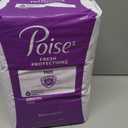 Poise Incontinence & Postpartum Pads for Bladder Leaks, 4 Drop Moderate Absorbency, Long Length, 108 Count