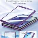  Samsung Galaxy Z Fold 8 Case Hinge & Full Body Protective for Z Fold8 for Galaxy Z Fold 8 Case Built-in Screen Protector & Hinge Protection & Hidden Kickstand Full Body Protective for Z Fold 8, Purple