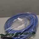 Heavy Duty Garden Hose 25 ft, Non-Expanding Flexible Water Hose, Kink Resistant Lightweight Hybrid Hose, Leakproof Hose Male to Female Fittings (Blue)