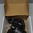 2PCS 3 Point Golf Cart Seat Strap Pads, Adjustable 3 Point Seat Harness Kit for Go Kart, Club Golf Cart, UTV, VR, Minivan Van, SUV, Vehicles (Black)