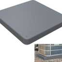 Equipment Pad for Air Conditioner Heat Pump Systems,32 x 32 x 2 inches,Outdoor Plastic Condenser Pad Ground Support Base for Condensing Units