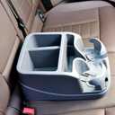 Center Console for Cars, Car Center Console Organizer, Console Cup Holder for Trucks, Floor Cup Holder for Truck, Minivans, Suvs, Vehicle Organizer (Gray) (Grey)