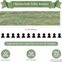 6 Pack Sage Green Cheesecloth Table Runner 10FT Long Easter Spring Boho Gauze Table Runner Rustic Sheer Runner for Spring Wedding Bridal Baby Shower Birthday Party Table Decor Easter Decorations