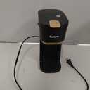 Tastyle Single Serve One Cup Coffee Maker, for K Cups and Grounds, Mini Coffee Maker with Portable Handle, 6 to 12 Oz Brew Size, for Travel, Camping, Office, RV and Dorm, 120V, Black and Gold