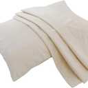 Lofe Organic Cotton Pillow Case - One Pack 16"x 22" Kids Pillow Cover - 300 TC Thread Count - Soft, Safe and Hypoallergenic - Off White