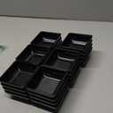 Domensi 24 Pcs Dipping Sauce Bowls, 3 oz Soy Sauce Dishes Dip Bowls Set for Tomato BBQ Ketchup Sushi and Other Party Supply Dinner(Black)