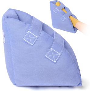 Heel Protector for Pressure Sores, Adjustable Heel Pad Bed Sore Relief Boot, Pressure Ulcer Cushion with Ankle & Feet Support, Ideal for Elderly Bedridden & Surgery Recovery (Blue - 1 Piece)