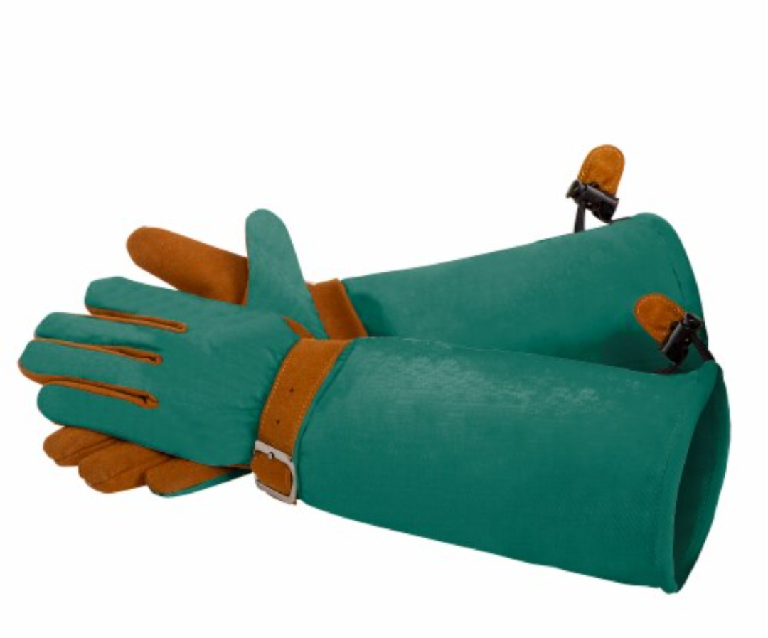 GoGo Garden Long Gardening Gloves Green