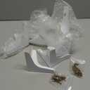 4 Inch Metal Furniture Legs, Set of 8 Modern Diamond Triangle White DIY Replacement Feet Corner Legs for Cabinet, Sofa, Sideboard, Couch, Dresser Makeover